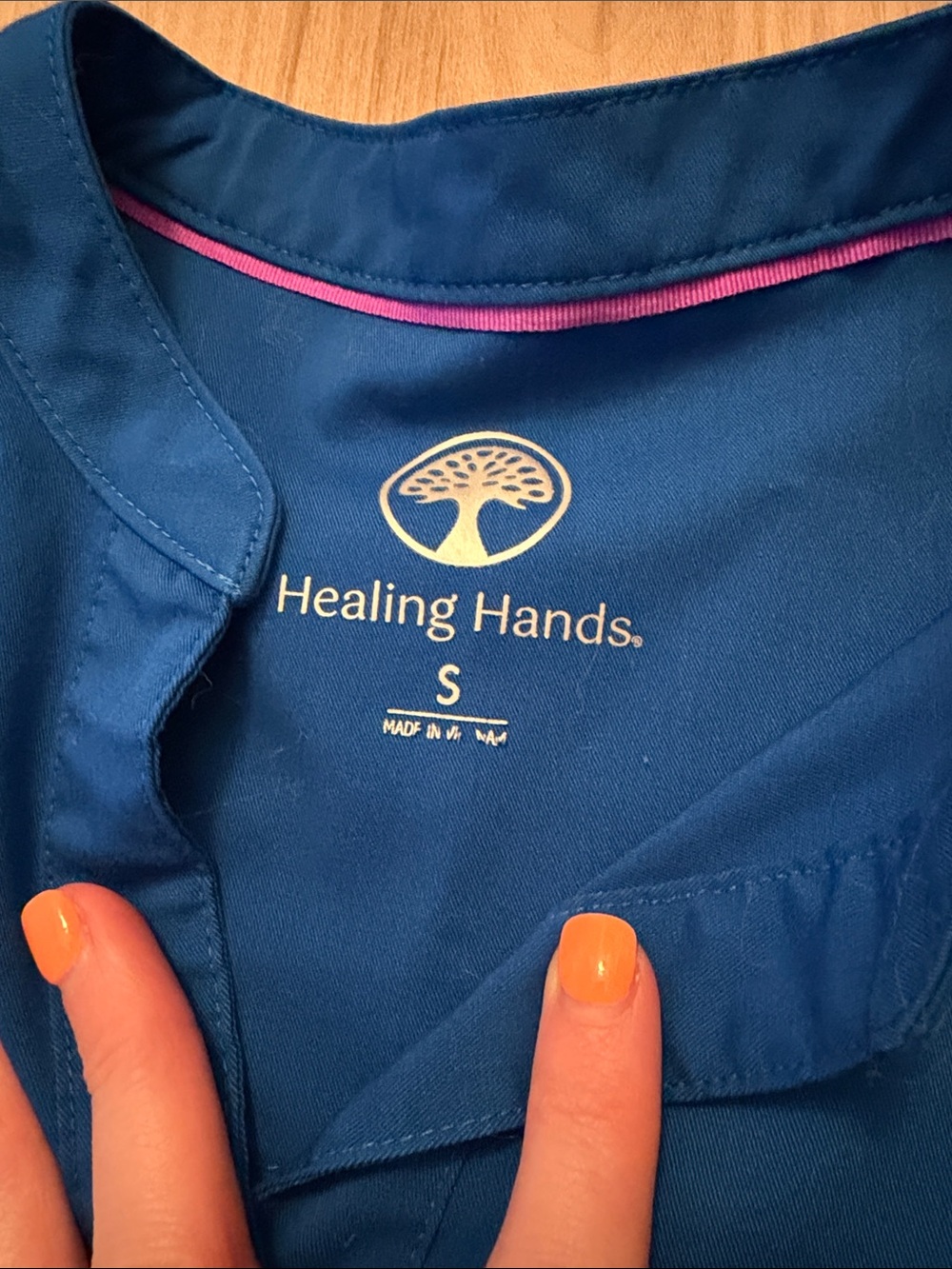 healing hands Royal Blue Track Jogger Scrub Set - Picture 2 of 2